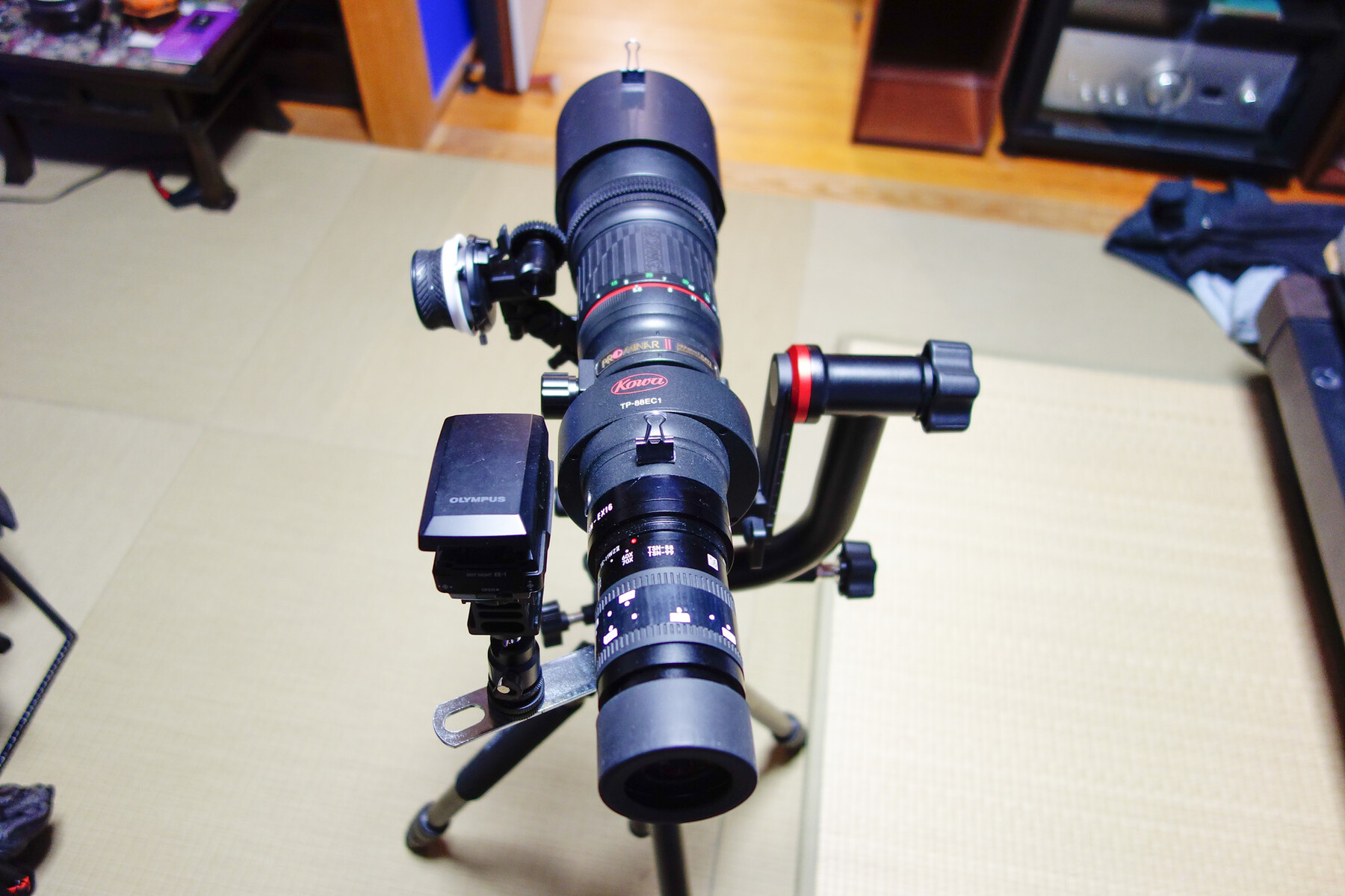 フィールドスコープに照準器を取り付け : 趣味の「写真、DIY