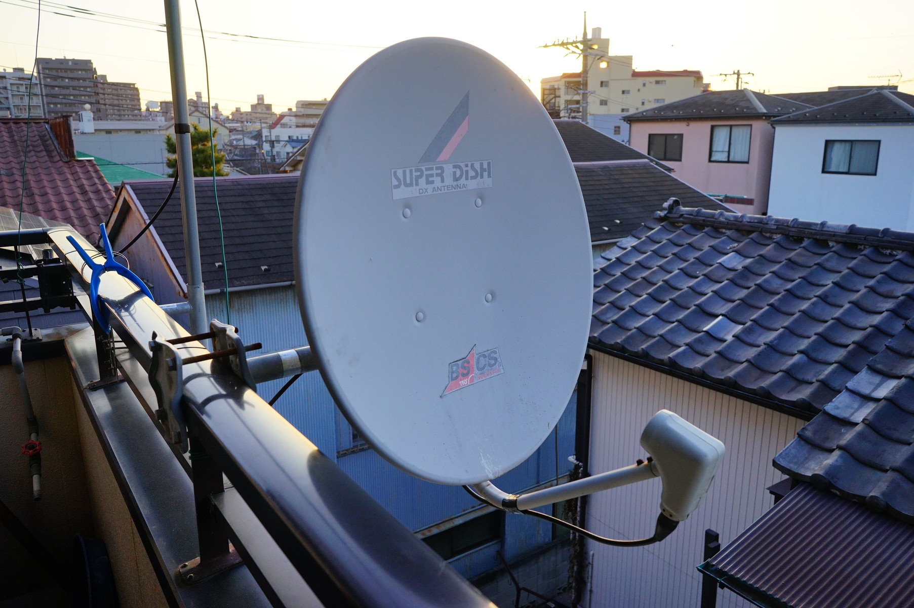 Bs Csアンテナと地デジアンテナを移設 趣味の 写真 Diy オーディオ 日記