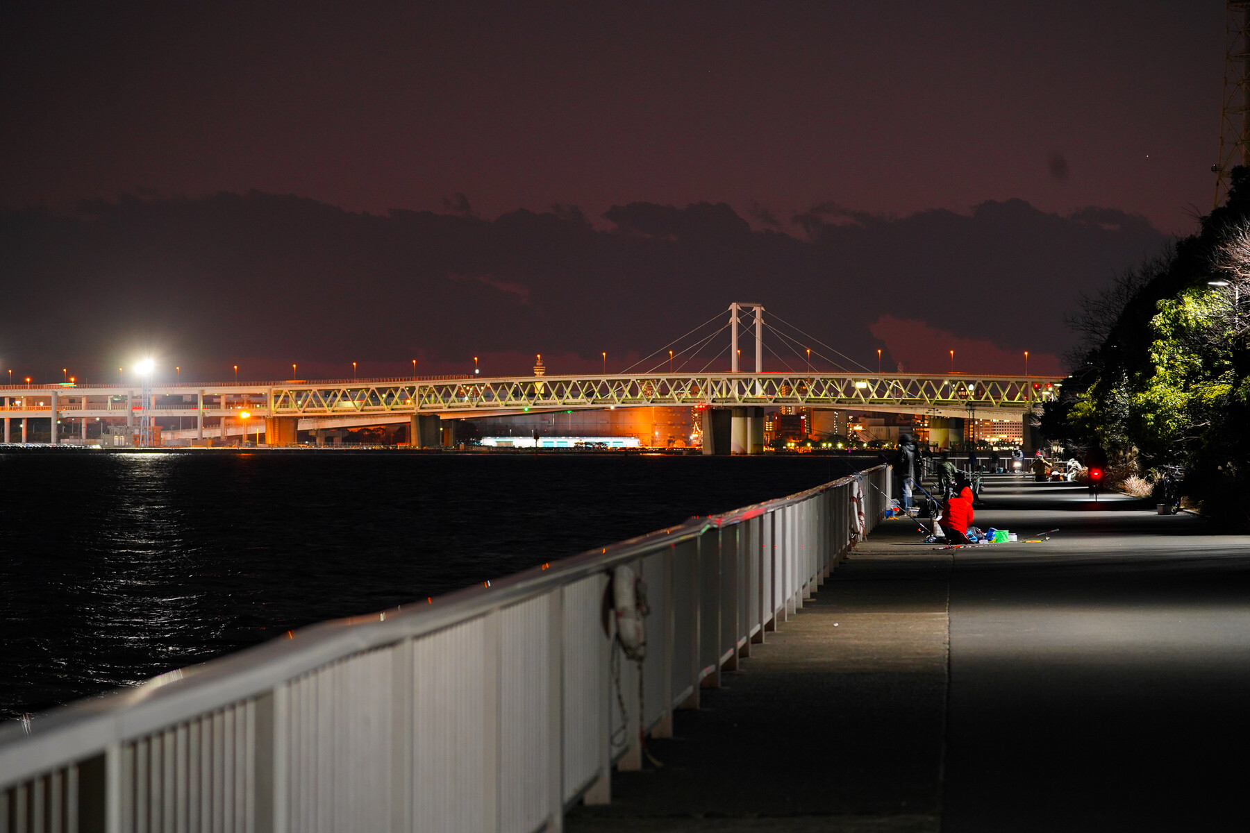 横浜ベイブリッジ と 鶴見つばさ橋 の夕景 夜景を撮影 趣味の 写真 Diy オーディオ 日記
