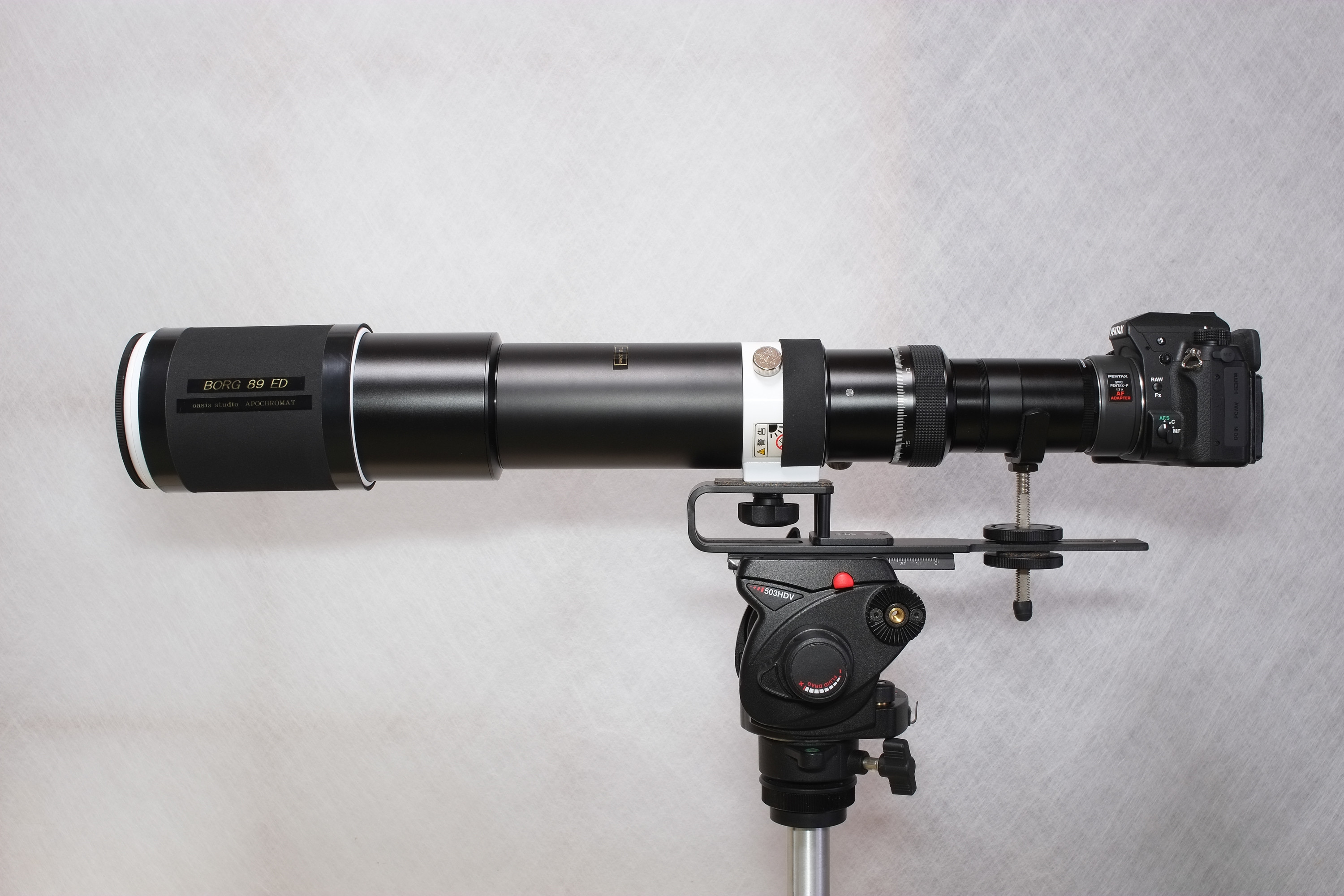 AFボーグ---「BORG 89ED＋マルチレジューサー＋PENTAX F AFアダプター