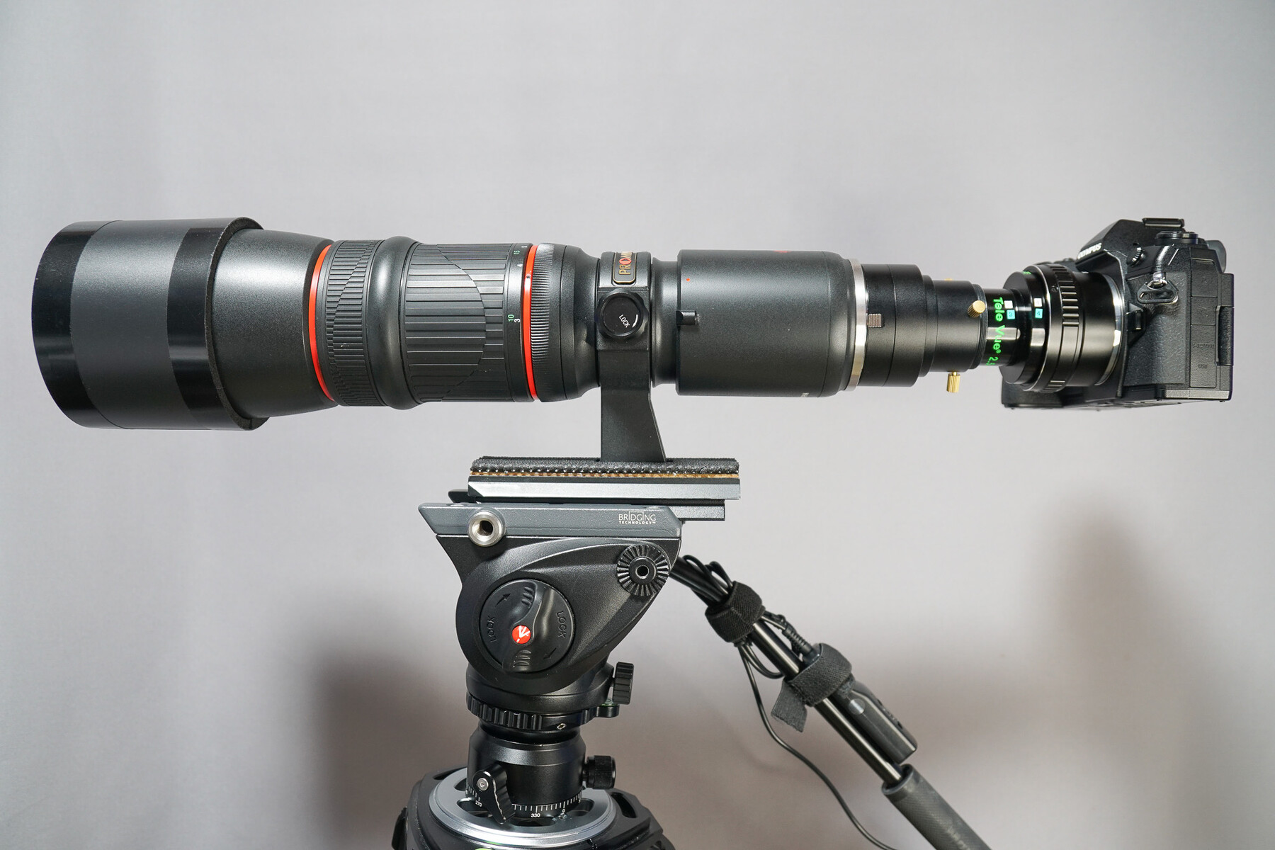 KOWA PROMINAR 500mm F5.6 FL 」 に、パワーメイト2.5x を取り付ける