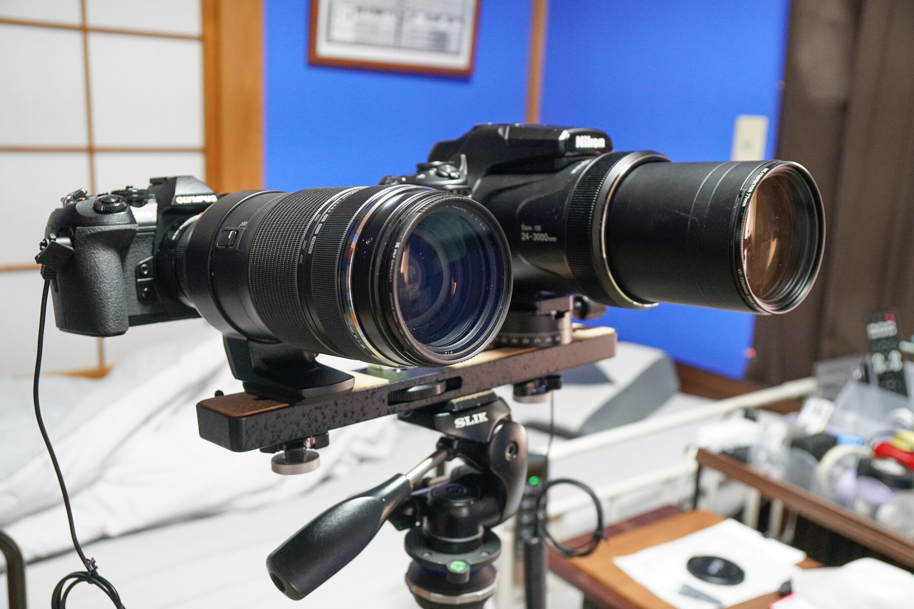 NIKON Coolpix P1100 」 と 「 OLYMPUS M.ZUIKO 100-400mm ＋ MC-20