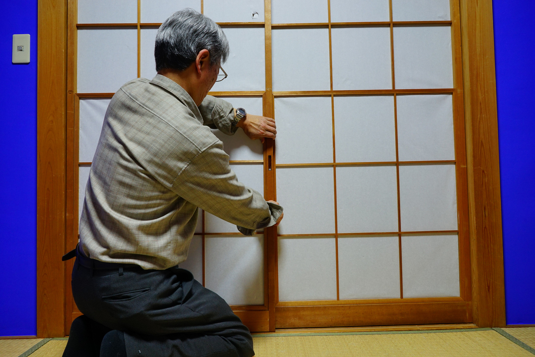 1階和室の障子紙を貼り替えました 趣味の 写真 Diy オーディオ 日記