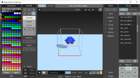 SnapCrab_MagicaVoxel @ Ephtracy_2017-7-16_22-46-23_No-00