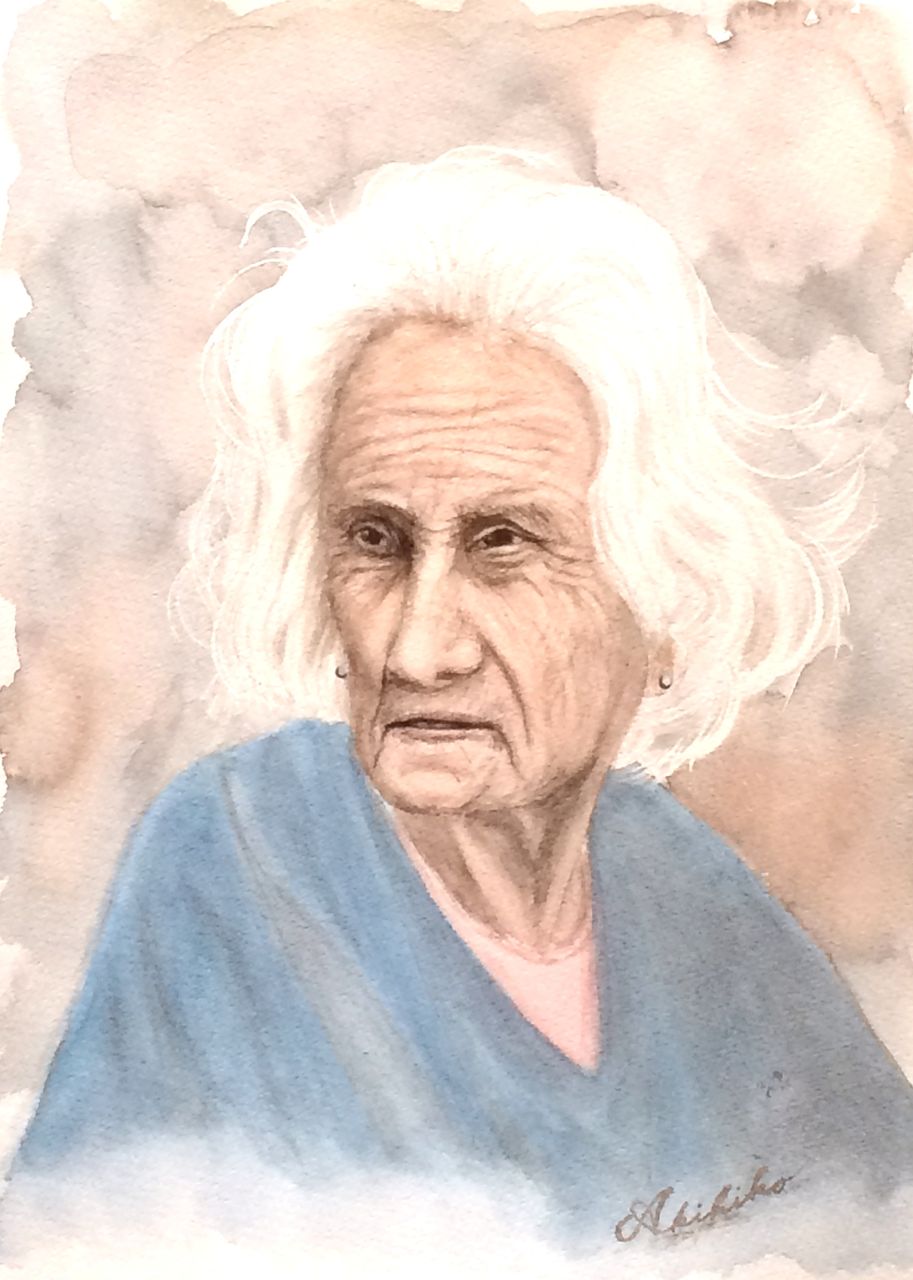 顔の人生抄 老婆 水彩画工房 四季彩くらぶ 顔の人生抄 老婆 水彩画工房 四季彩くらぶ