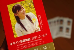 キヤノン写真用紙・光沢ゴールド50枚、575円