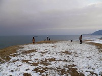 馬の背から見る日本海