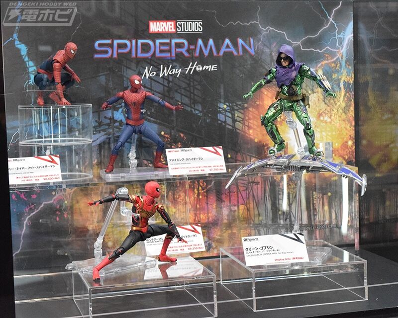 【S.H.Figuarts】スパイダーマン、グリーンゴブリン、カーネイジなどアメコミヒーロー新作フィギュアが勢揃い！ヒーロー好きにはたまらない展示会【画像】