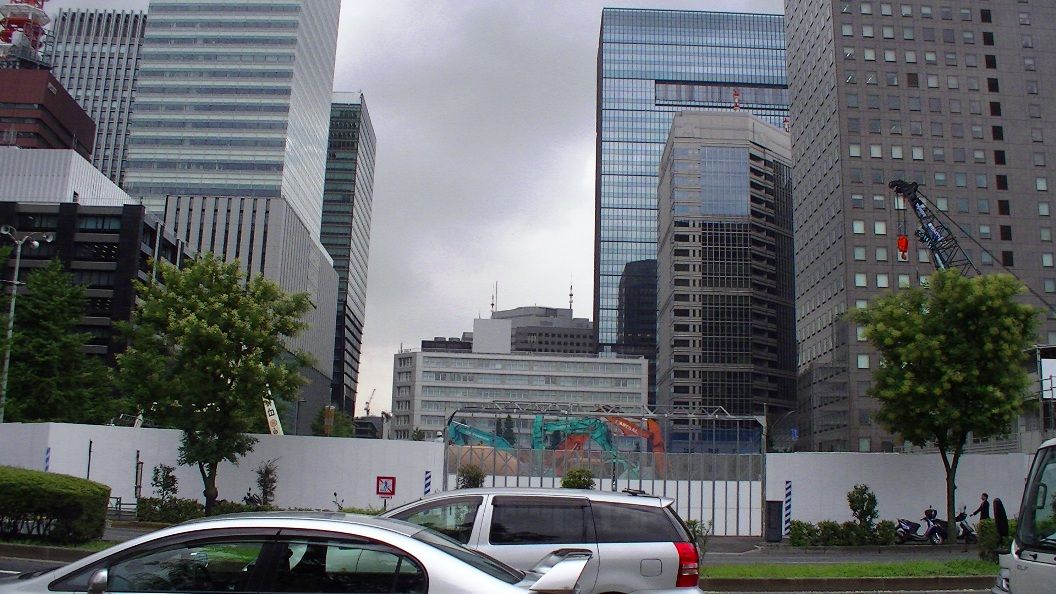 旧三和銀行東京ビル消滅 完 東京工事風景