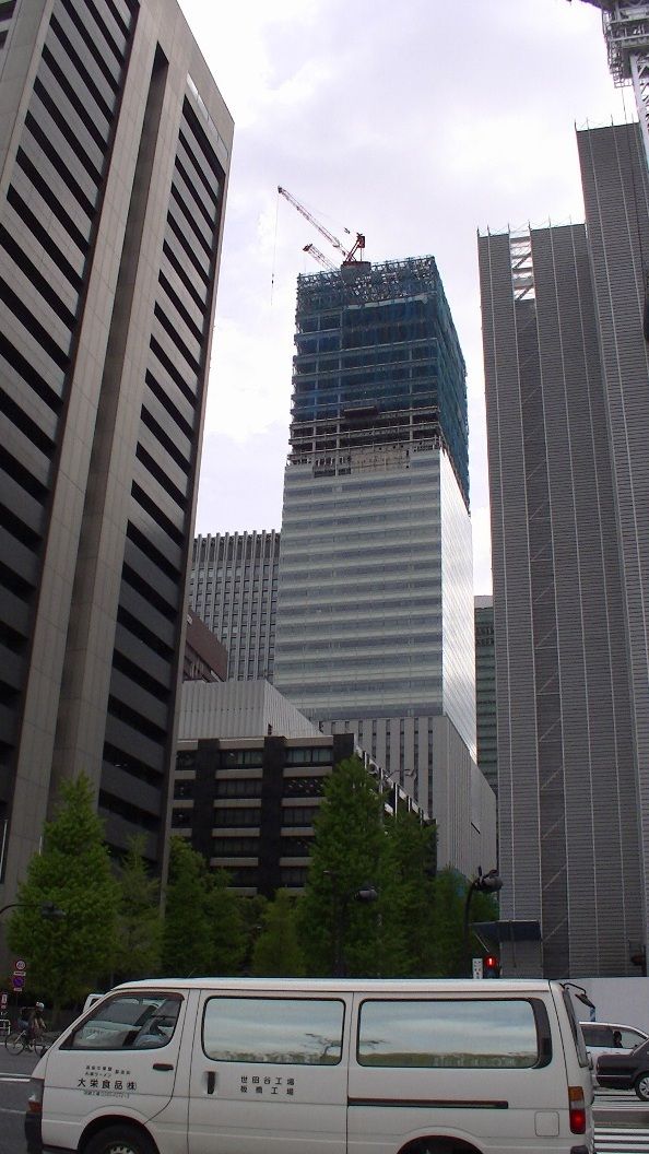 読売新聞新本社 旧富士銀行本店跡地開発状況 東京工事風景