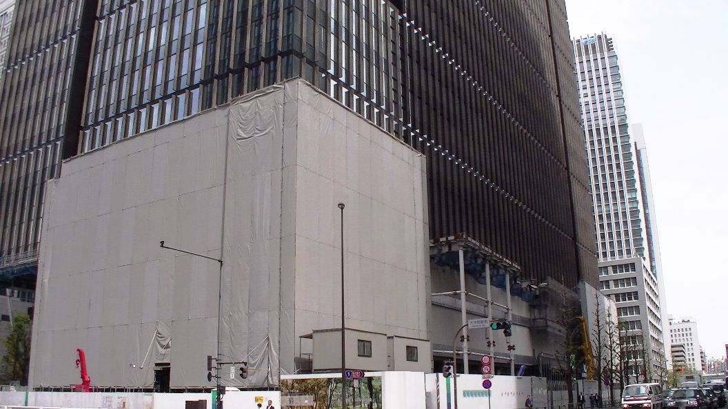 読売新聞新本社 旧富士銀行本店跡地開発状況 東京工事風景