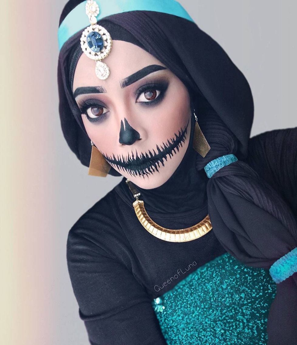 ハロウィンメイクのお手本に メイクやコスプレが凄い ヒジャブ女子 Queenofluna Halloween Makeup はせすたぐらむ ハロウィンメイクのお手本に メイクやコスプレが凄い ヒジャブ女子 Queenofluna Halloween Makeup はせすたぐらむ