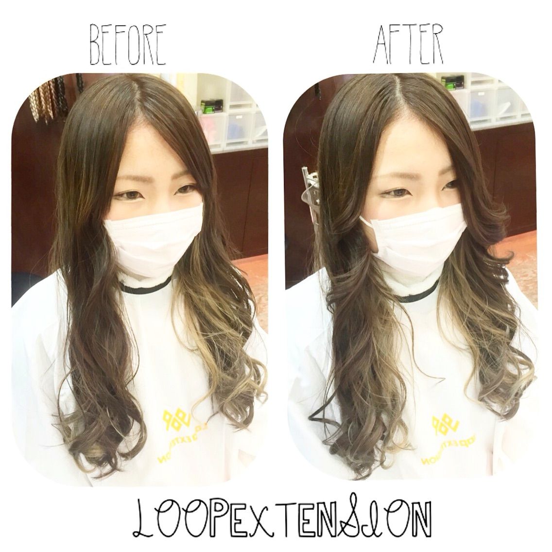 前髪エクステがブームです Loop Extension 名古屋大須 エクステ専門店