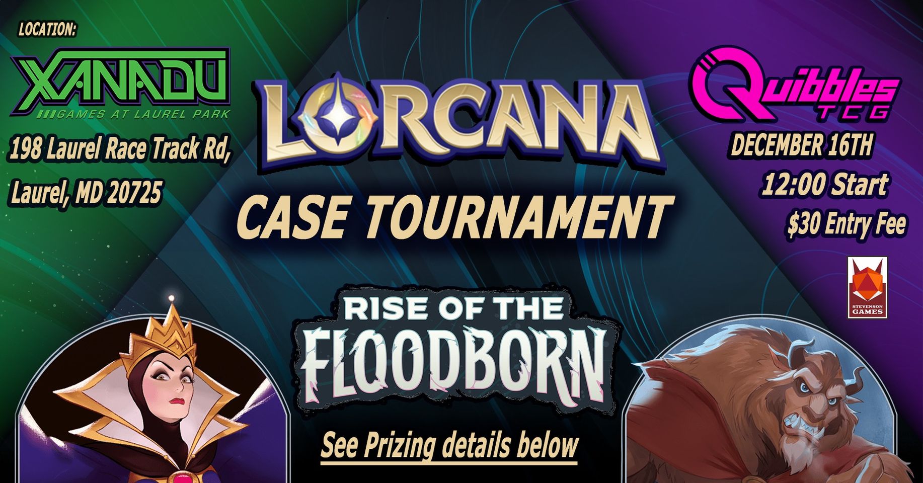 Quibbles TCG Lorcana Case トーナメント結果 : ディズニー Quibbles TCG Lorcana Case トーナメント結果 : ディズニー
