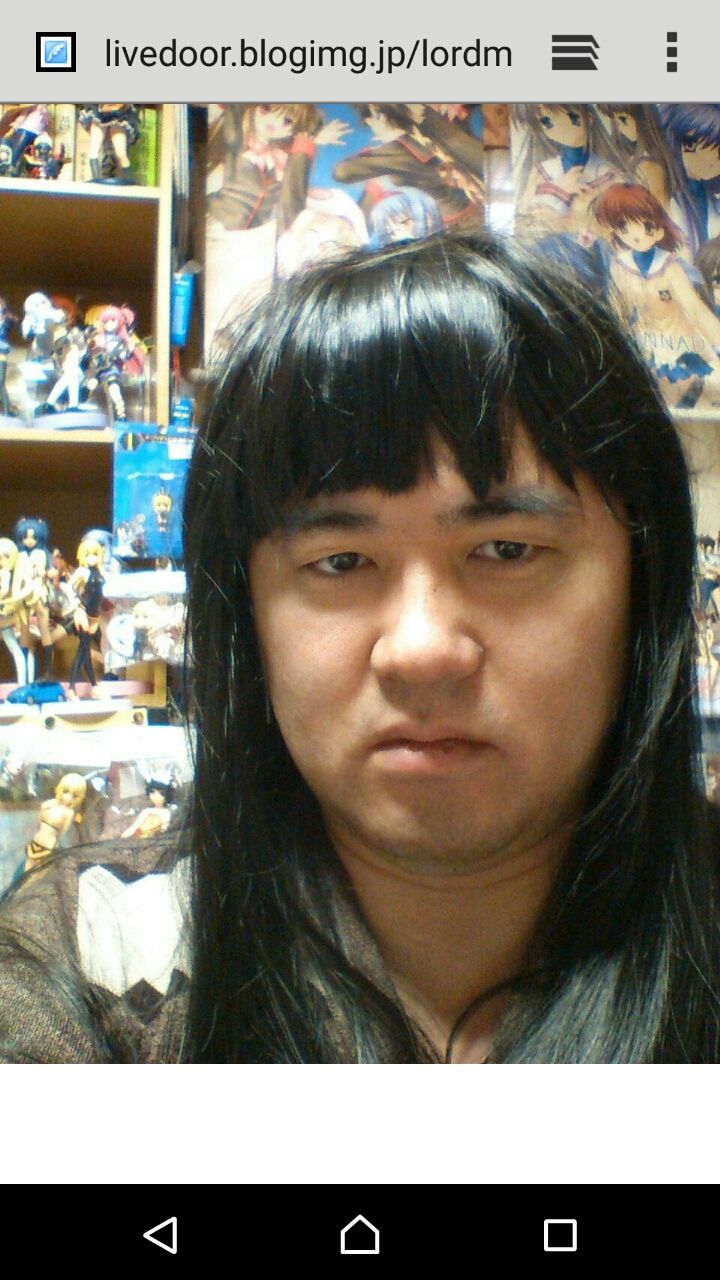 痩せた記念に 女装をしました 笑 瑠璃色の天使