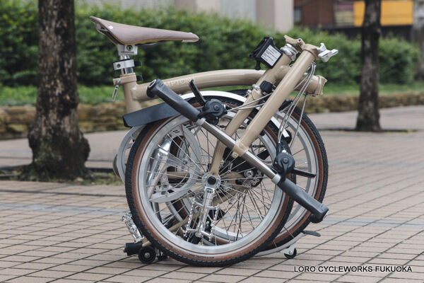 BROMPTON カスタム！ Barbour Edition : LORO CYCLEWORKS 福岡