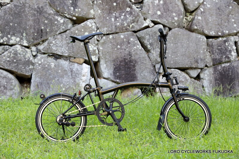 BROMPTON - 【限定値引】ブロンプトン 2016 カスタムP6Lブラックエディション 船橋×BROMPTON】オールブラックで高級感ある仕上がりとなってい