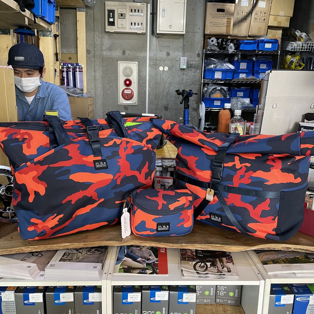 BROMPTONの限定バックが入荷したぞ〜 Tote Bag 20L Camo編 BROMPTONの限定バックが入荷したぞ〜 Tote Bag 20L Camo編