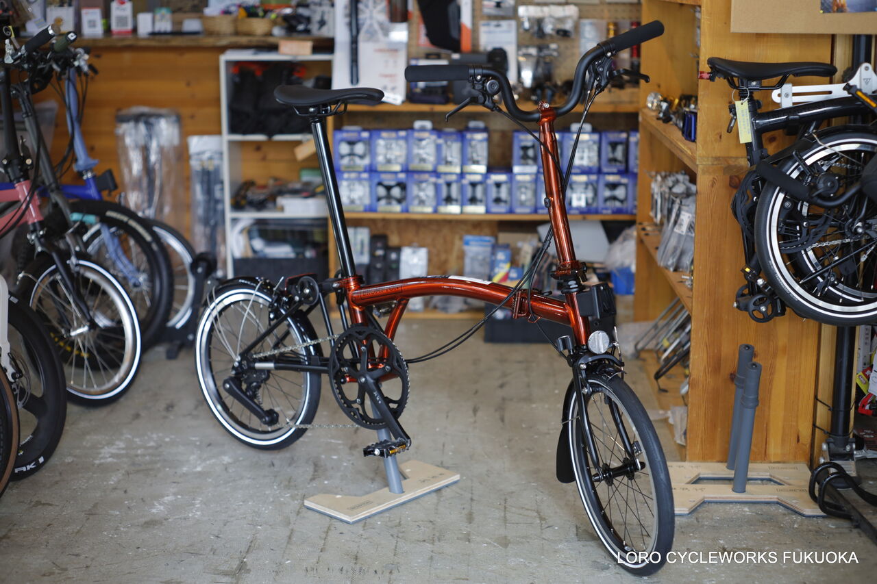 ブロンプトン2024P-Line M4Lフレイムラッカー Eng.” New in store! That is a Flame Lacquer one, BROMPTON P