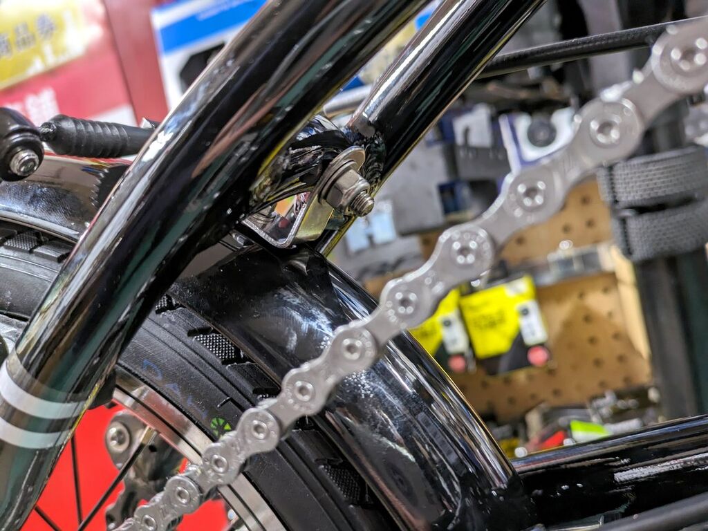 美品】【泥除け、スタンド、ライト、輪行バック（新品）セット