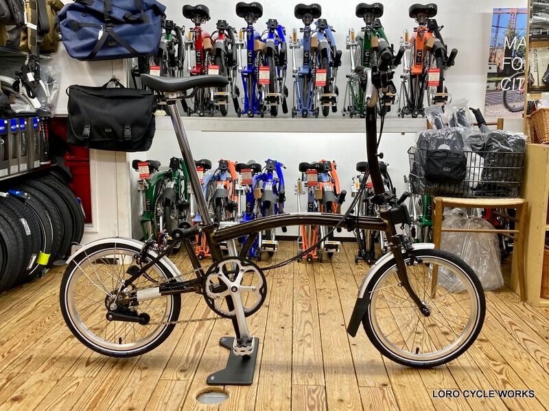 美品 BROMPTON SL6 ブラックラッカー BROMPTON ( ブロンプトン ) S2L BLACK EDITION ブラックラッカー
