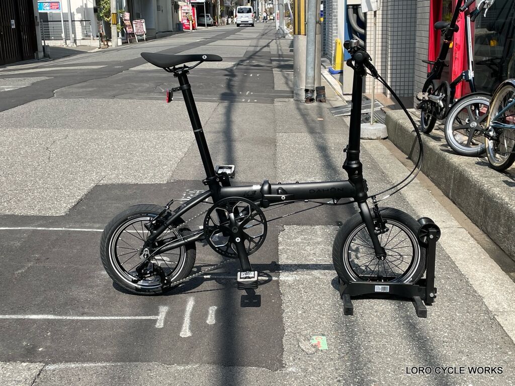 DAHON K3 Matt Black を定番カスタムしました。 : LORO CYCLE WORKS