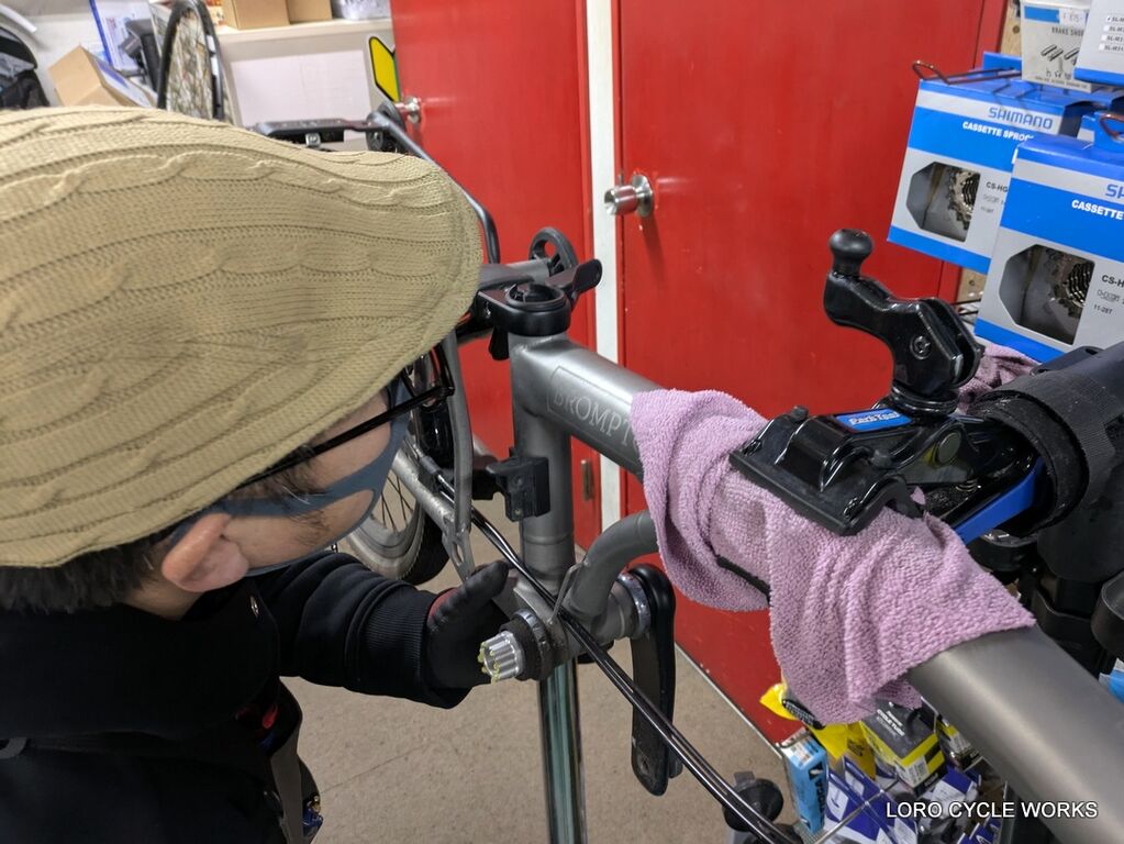 もしかしたら日本初？BROMPTON T Line シートスリーブ交換 : LORO