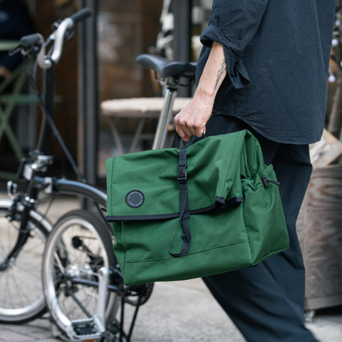 fairweather ブロンプトン専用バッグ FAIRWEATHER front bag for brompton フレームなし wax dark