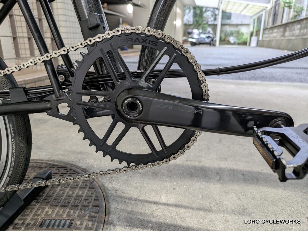 BROMPTONにFormosaアルミクランク。 : LORO CYCLE WORKS