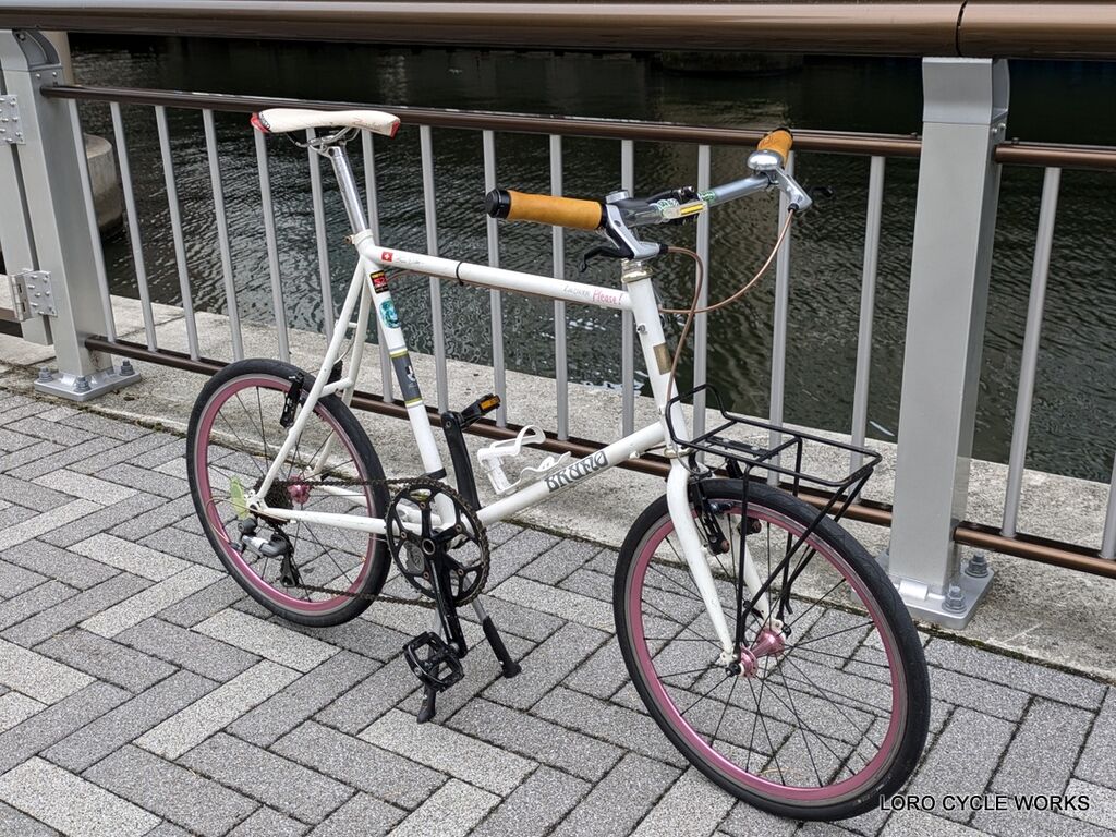 パリパリ　BRUNO　レイノルズクロモリ　20インチ　ミニベロロード サイクリングにおすすめ！】ミニベ ロード ドロップハンドル