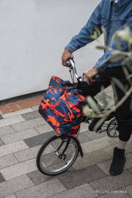 BROMPTON フロントバッグ ロールトップバッグ CAMO 14L