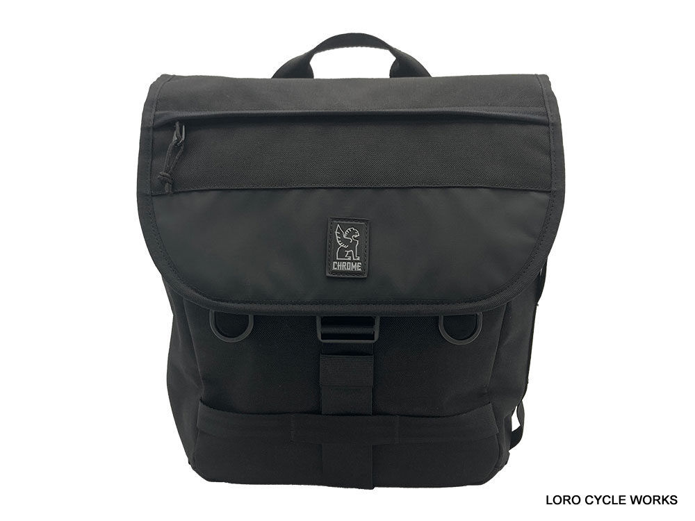 CHROME VERSATILE BACKPACK BLACK フレーム付 VERSATILE BACKPACK - LIFE with BICYCLE Daikanyama