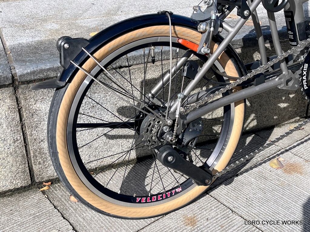 BROMPTON T Line を Velocity A23 リムでホイールカスタム！ : LORO