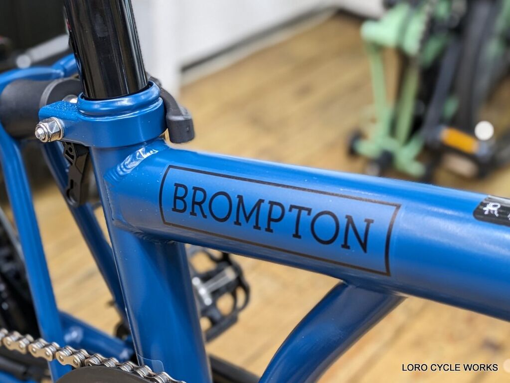 BromptonターコイズブルーS2E 軽量パーツ多数使用 チタン・カーボン美品 BROMPTON C Line 2024年新色が本日より発売開始。 : LORO CYCLE WORKS