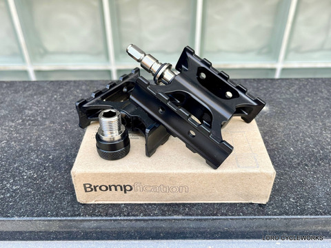 伝説のBrompficationチタンクイックリリースペダルが再入荷しま