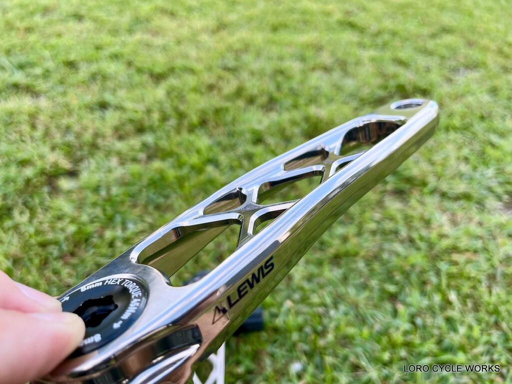 LEWIS CNC削り出しのポリッシュチタンクランクのご紹介！ : LORO CYCLE