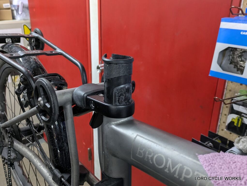 もしかしたら日本初？BROMPTON T Line シートスリーブ交換 : LORO