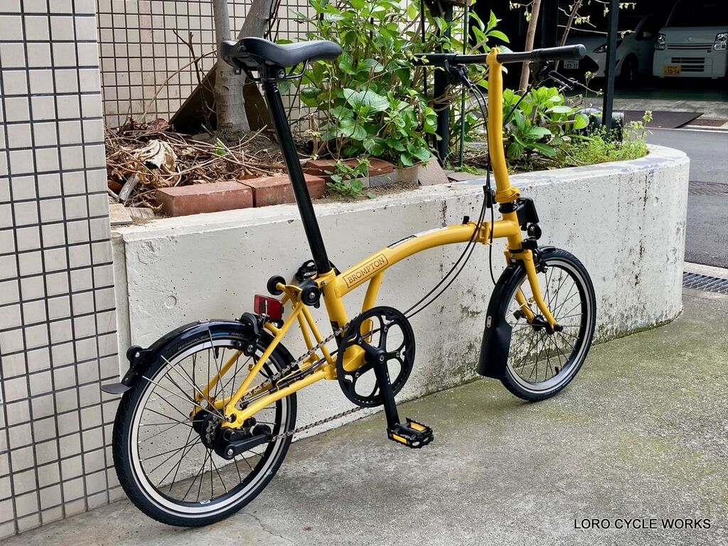 たぬき ブロンプトン M6Lバンブルビーイエロー ケースのオマケ付