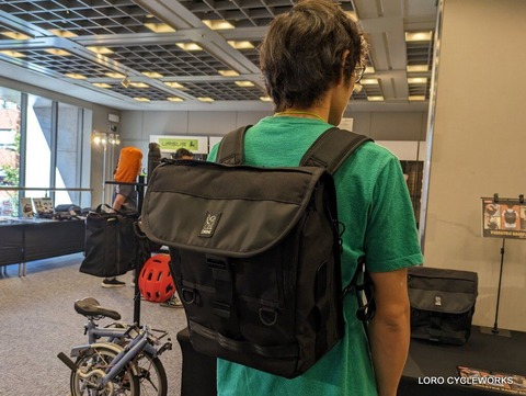 CHROME VERSATILE BACKPACK サンプル先行展示決定！ : LORO CYCLE WORKS