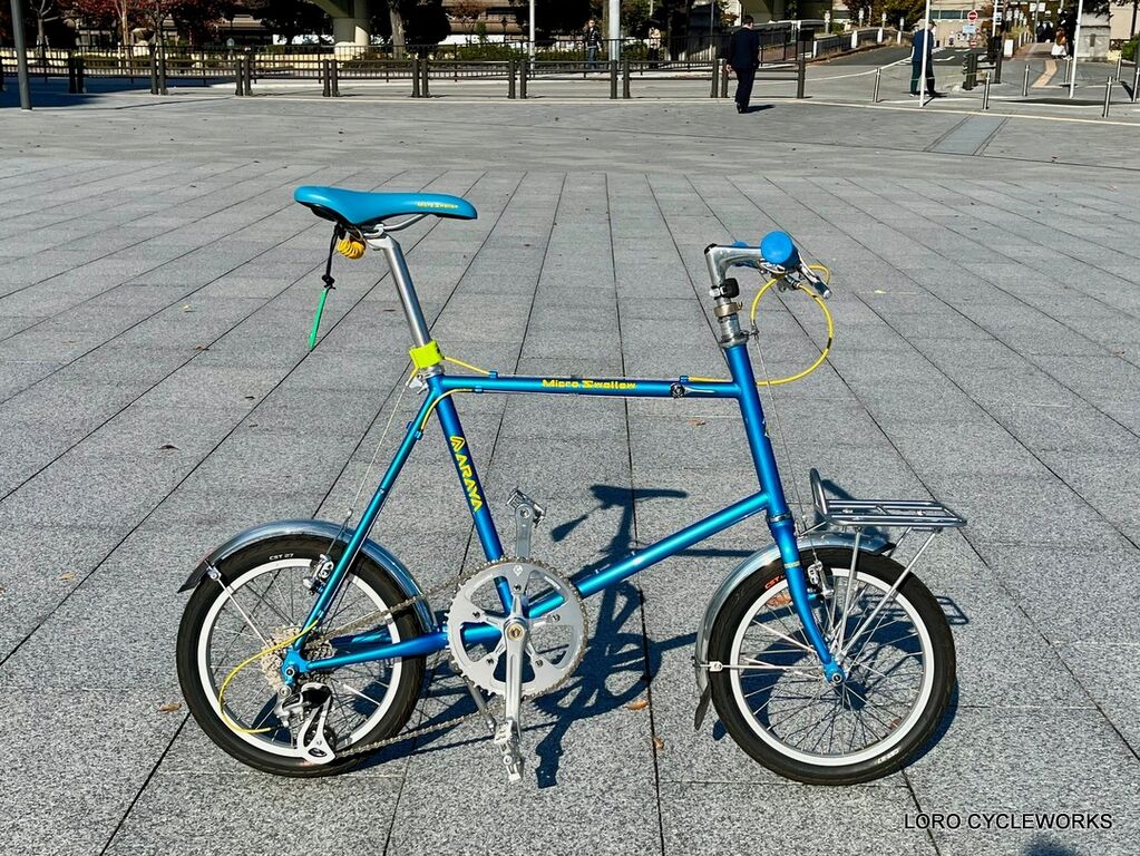 ARAYA マイクロスワローにフロントラックをお取り付けしました