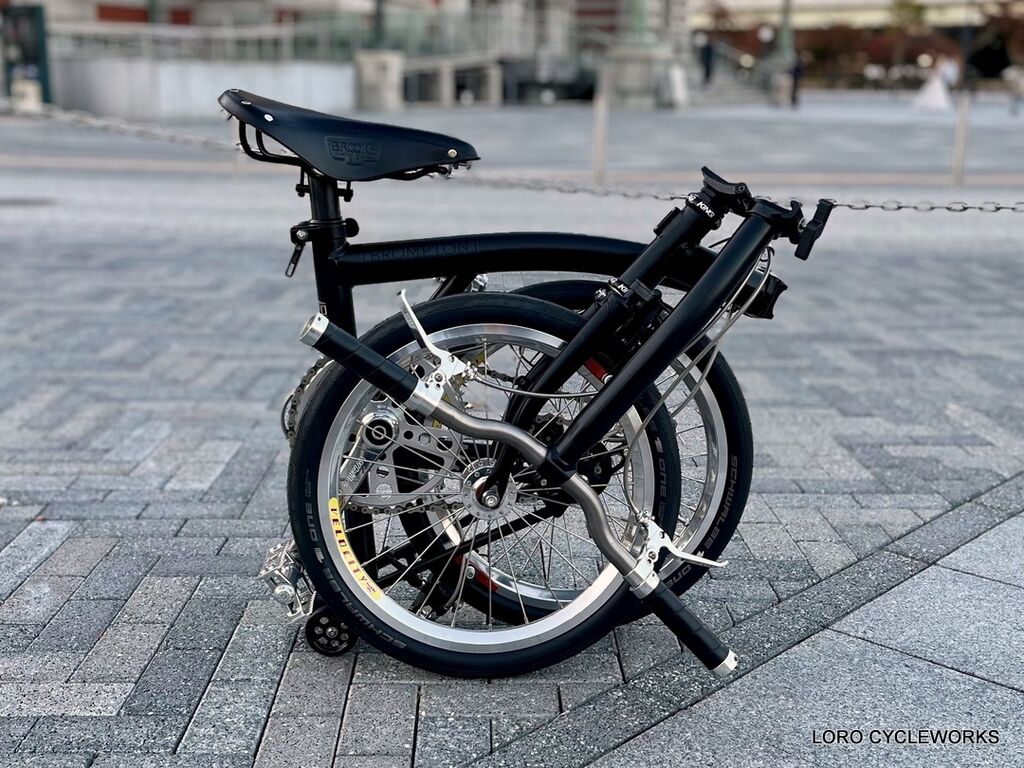 Brompton C Line をシングルスピードカスタム致しました Brompton C Line をシングルスピードカスタム致しました