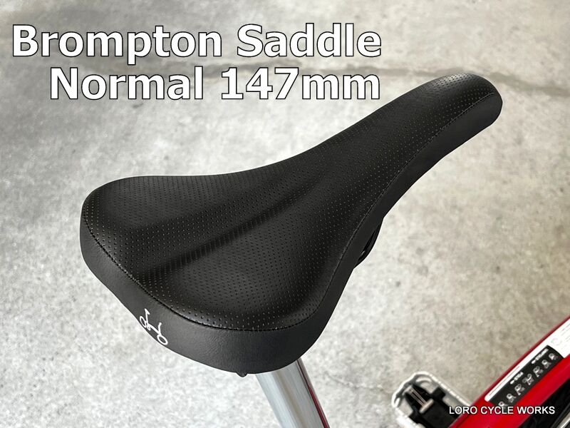 イタリアレザーサドルバッグ ブラック 新品 Bromptonカスタム品
