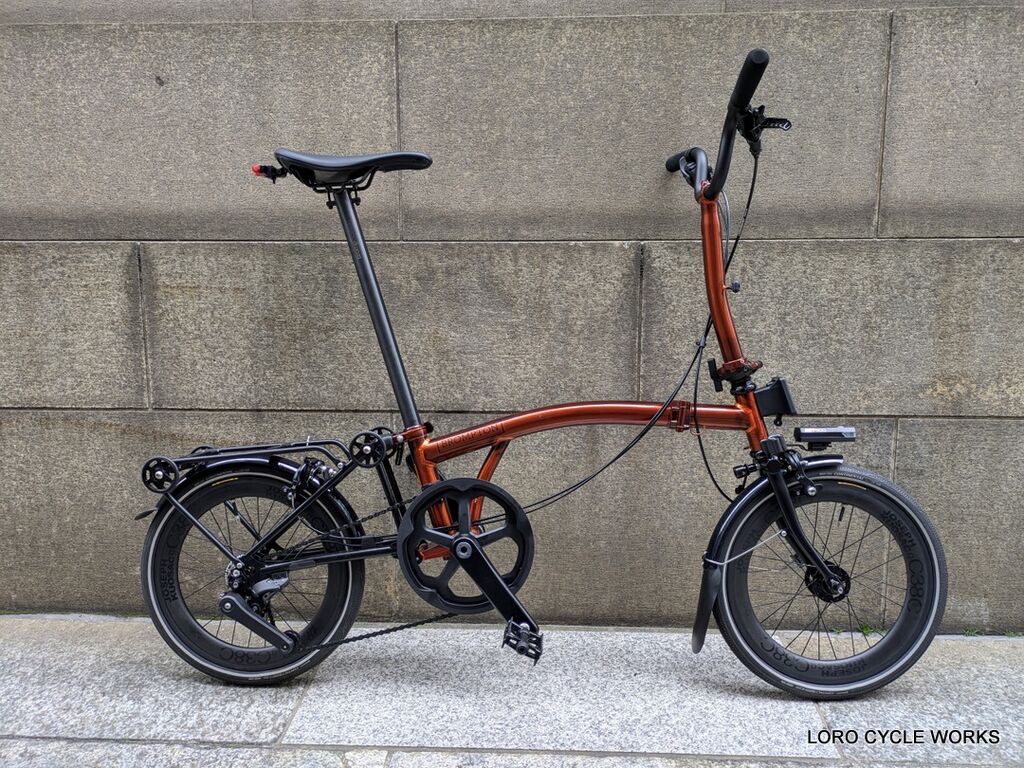 Brompton P Line パーツセット BROMPTON P LINE RIDEA GOLDパーツコーディネートのご紹介