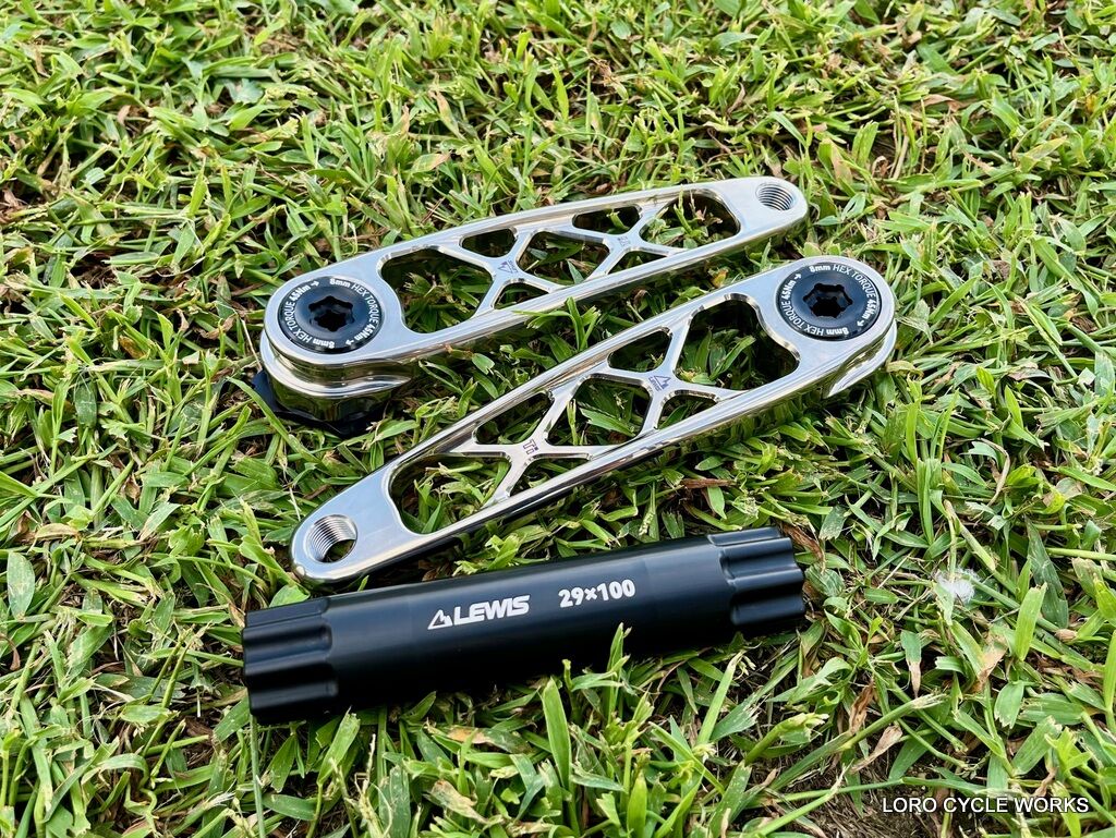 LEWIS CNC削り出しのポリッシュチタンクランクのご紹介！ : LORO CYCLE