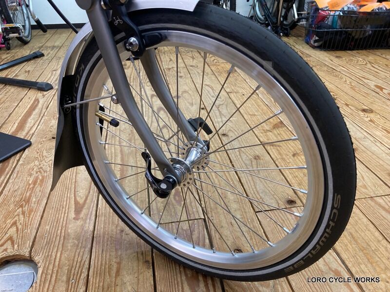 BROMPTON Super Light フロントホイールのご紹介! : LORO CYCLE BROMPTON Super Light フロントホイールのご紹介! : LORO CYCLE
