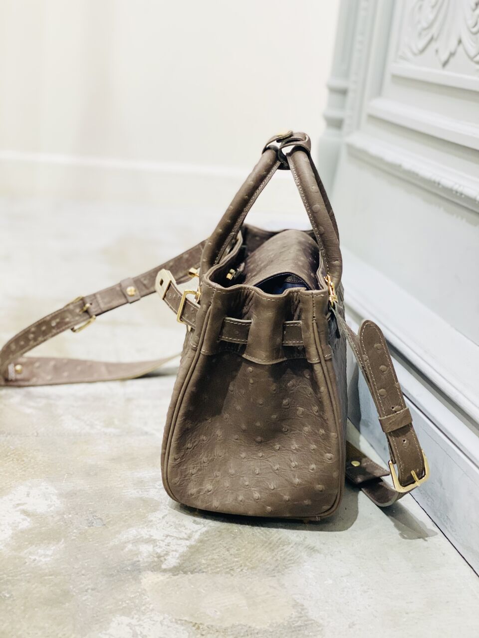 M.U.L オーストリッチ型押しミニショルダーバッグ : lourdeselmのblog