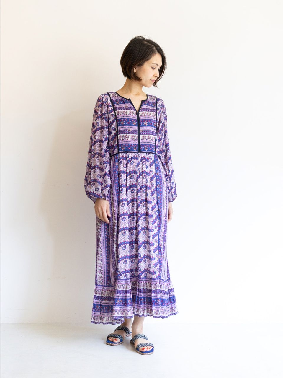 ヌキテパ エスニックプリントドレス Lourdeselmのblog