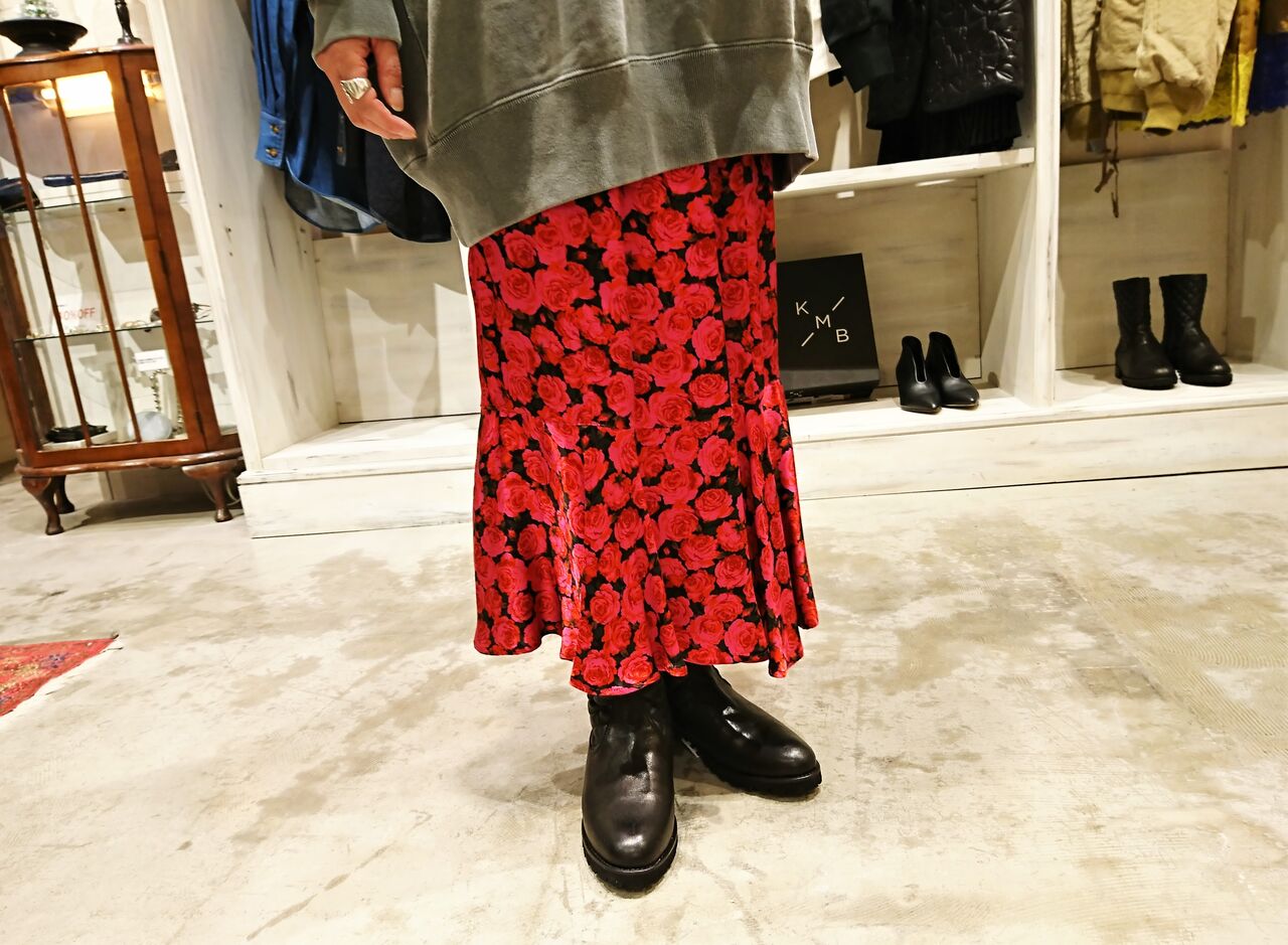 SHINZONE ROSE PRINT SKIRT : lourdeselmのblog