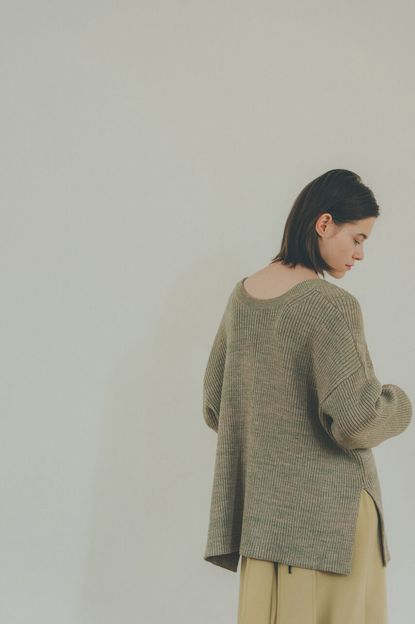 CLANE MIX COLOR STRING WIDE KNIT TOPS : lourdeselmのblog