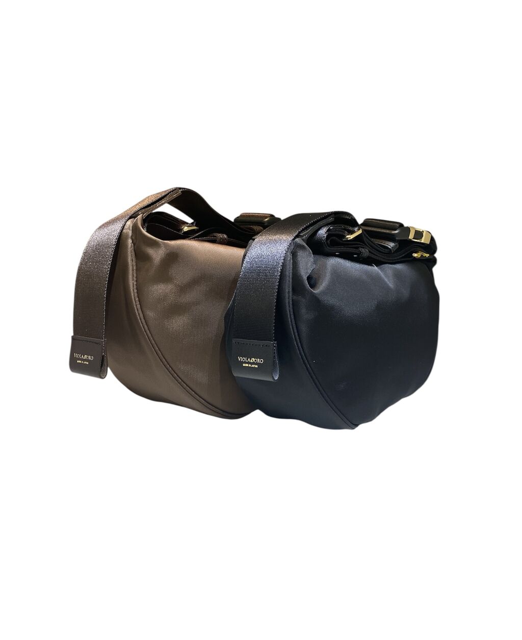 極美品 ヴィオラドーロ VIOLAd'ORO ボディバッグ シボレザー ブラック 極美品 ヴィオラドーロ VIOLAd'ORO ボディバッグ シボレザー